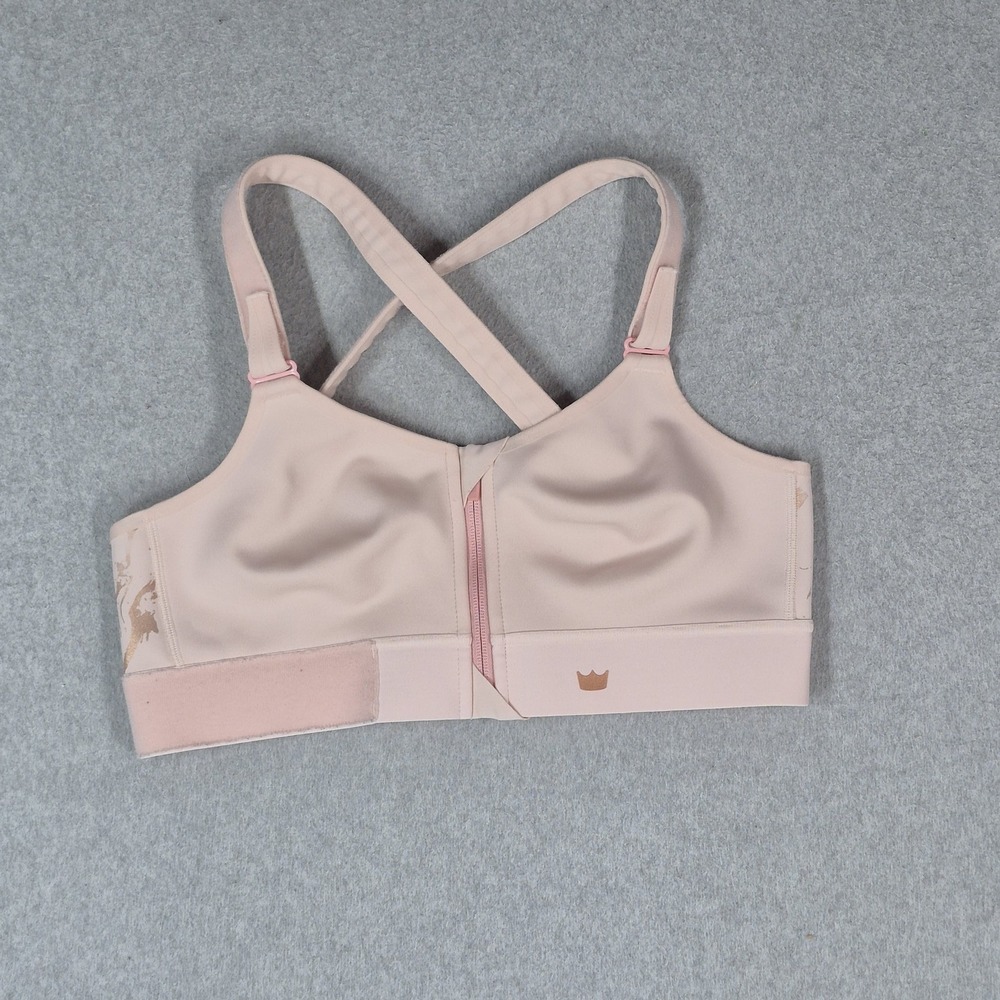 Shefit Women Sports Bra LUXE Pink Front Closure Wireless Adjustable Strap